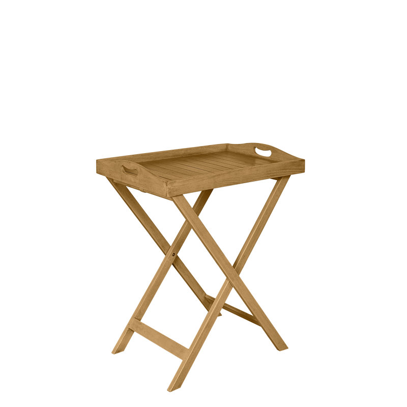 Highland Dunes Belle Folding Wooden Side Table & Reviews Wayfair